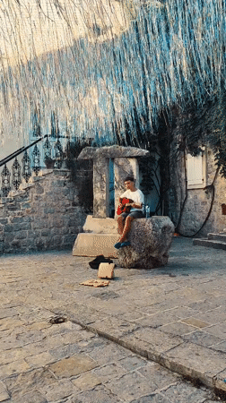 Afternoon stroll through Budva's historic streets and waterfront