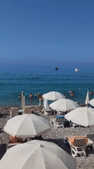 Beach morning in Sutomore: crowds, cold drinks, and slow vibes
