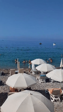 Beach morning in Sutomore: crowds, cold drinks, and slow vibes
