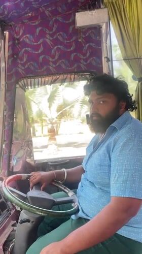 Early morning bus operations, street cleaning documented across India