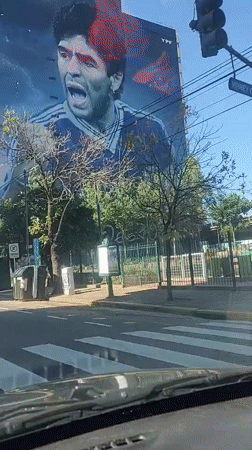Maradona mural spotted on Buenos Aires building