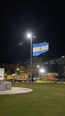 Late-night walk documented through Ushuaia's memorials and streets