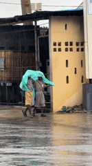 Badagry commuters navigate a wet morning in makeshift rain gear