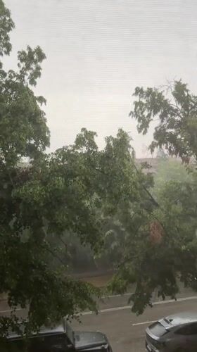 Rainy morning in Blagoevgrad, indoors and out