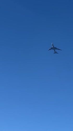 Aircraft filmed ascending over Niederanven, Luxembourg Tuesday morning