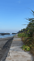 Midnight beach documentation captured in North Kuta, Indonesia