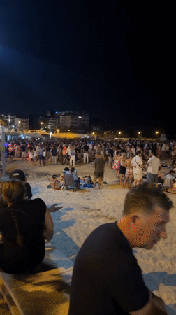 Crowded beach night in Palmanova draws police and emergency response