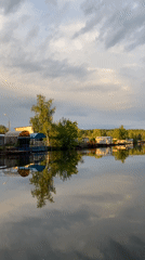 Early morning paddleboarding session documented in Chaikovsky, Russia
