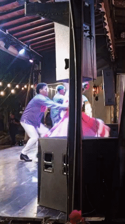 Traditional folk dance performance captivates audience in Porlamar, Venezuela