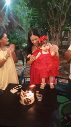 Outdoor birthday celebration with live music in Porlamar, Venezuela