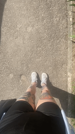 Woman takes sunny day selfie in Saratov, Russia