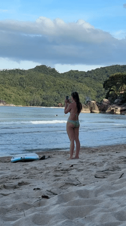 Tropical beach day captured in Ban Tai Subdistrict, Thailand