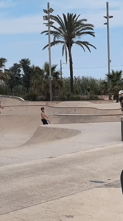 Barcelona residents enjoy outdoor activities on sunny afternoon
