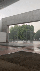 Heavy rainstorm documented by witnesses in Puebla, Mexico