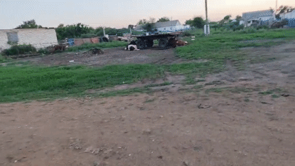 Backyard fun and dancing in rural Kazakhstan