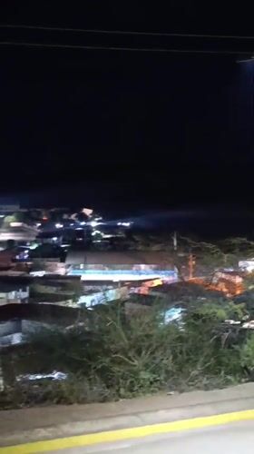 Nighttime coastal views captured in Juan Griego, Venezuela