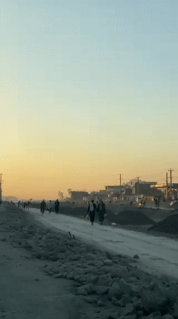 Daily life continues amid construction in Kandahar streets