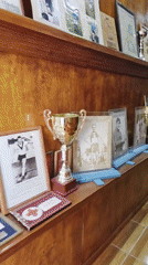 Sports museum exhibits documented in Iquique, Chile