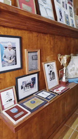 Sports museum exhibits documented in Iquique, Chile
