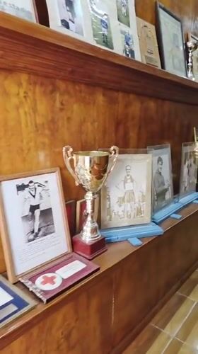 Sports museum exhibits documented in Iquique, Chile
