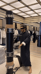 Shopping visit captured at clothing store in Liwan District