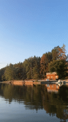 Quiet lakeside scenes near Lyman, Ukraine, across changing light
