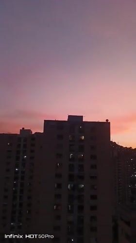 Caracas residents document sunset cityscape on May 12