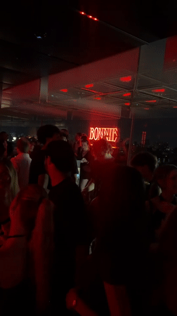 Crowded night at Paris Bonnie Club captured by patrons