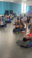 Morning fitness activities documented across Yekaterinburg sports facilities