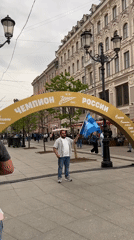 Flag display near Kazan Cathedral draws witness attention