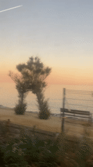 Dusk beach scene captured in Vilassar De Mar, Spain