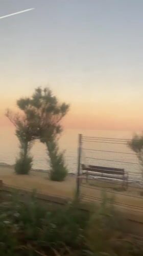 Dusk beach scene captured in Vilassar De Mar, Spain