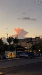 Sunset captured at Atlas Beach Fest, North Kuta