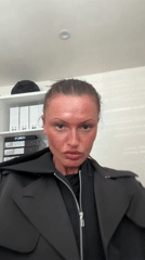 Woman takes selfie in Tunbridge Wells, appears flushed