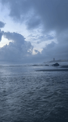 Cloudy beach day recorded in Mengwi, Indonesia