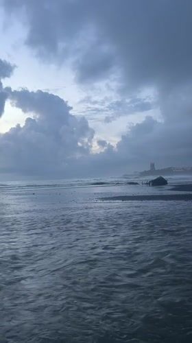 Cloudy beach day recorded in Mengwi, Indonesia