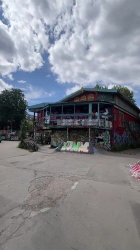 Street art and murals across Christiania, Copenhagen