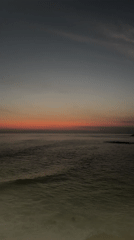 Dusk seascape captured in Puerto Escondido, Mexico