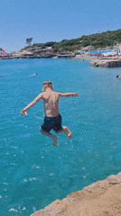 Summer beach day unfolds in Prijevor, Montenegro coastal waters