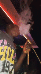 Late-night lounge session in Lokoja with live drums and DJ