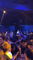 Nightclub performance draws crowds in Barcelona early Sunday