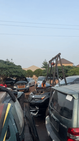Mechanic services vehicles at Jos repair shop