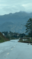 Misty mountain drive captured in Sa Pa, Vietnam