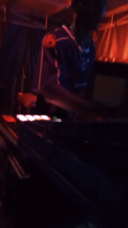 DJ performs at club venue in Lokoja, Nigeria