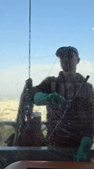 Cleaning crews maintain buildings in Al Jizah, Jordan