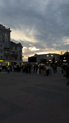 Wheelchair musician draws evening crowd in Ternopil square performance