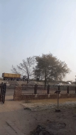 Tourists visit historic Chaurasi Gumbad monument in Usargaon, India