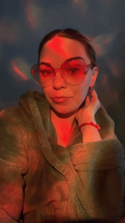 Indoor scenes with colored lighting captured in Russian suburbs