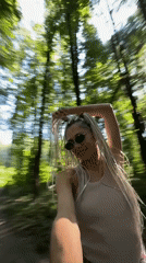 Casual stroll along a shaded park path
