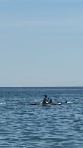 Summer beach day along the Montenegrin Adriatic coast